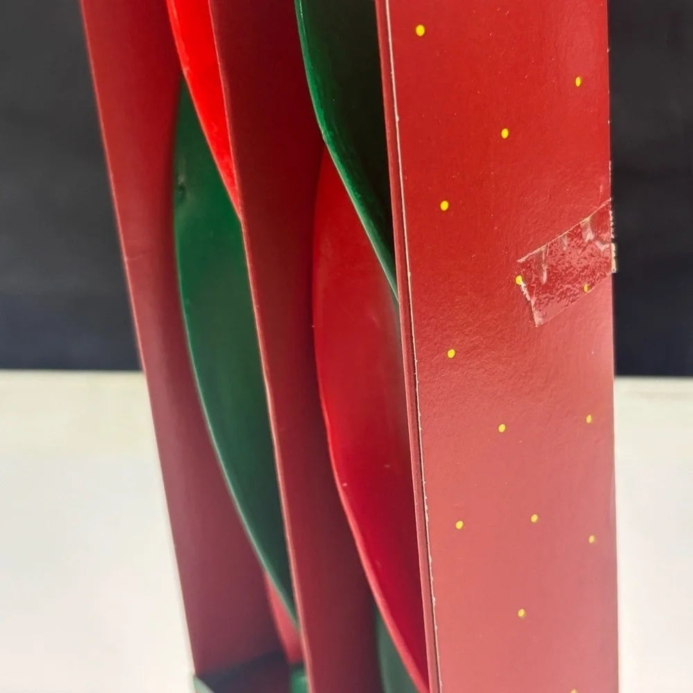 Christmas Feather Twist Candles 10” NIB holidays